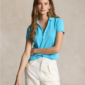 Collection Purple Label by Ralph Lauren Women's Turquoise Polo - vintage & new